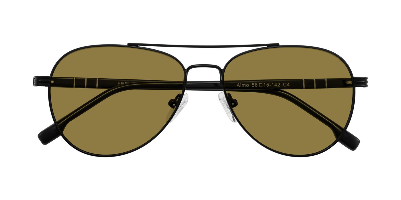 Aimo - Matte Black/Dark Gray Polarized Sunglasses