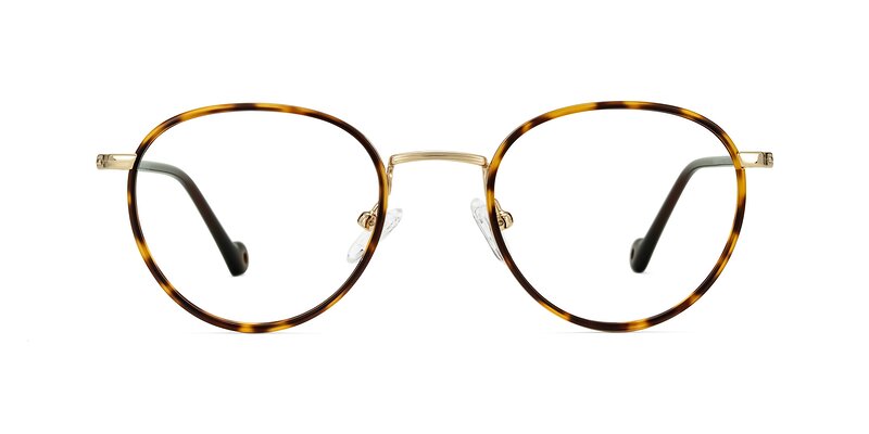 Hoosen - Leopard-Print/Gold Eyeglasses