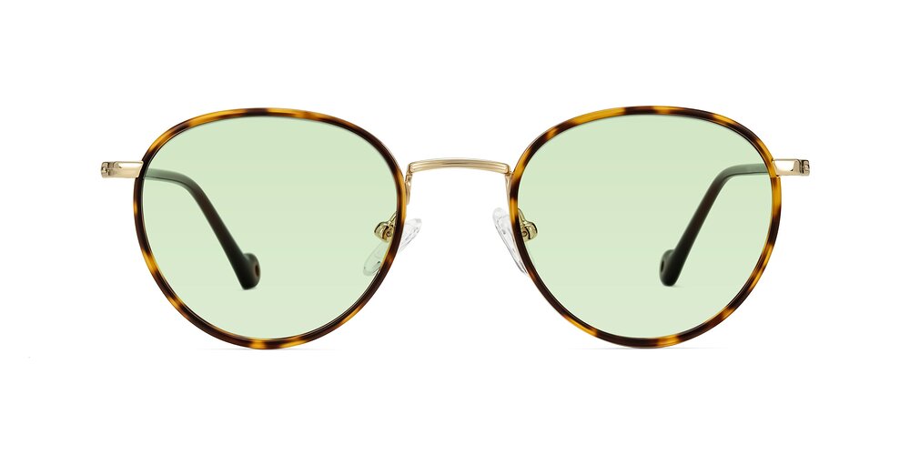 Hoosen - Leopard-Print/Gold Tinted Sunglasses