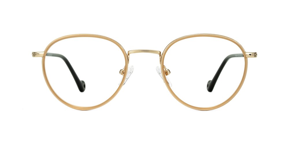 Hoosen - Beige/Gold Eyeglasses