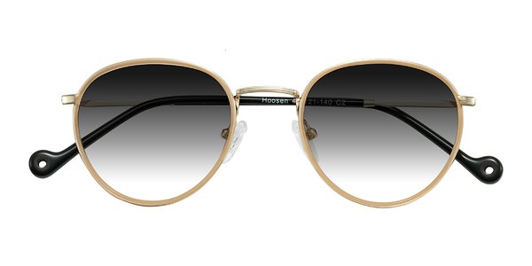 Front of Hoosen in Beige/Gold