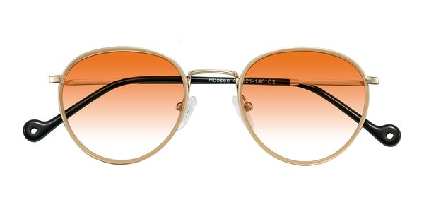 Front of Hoosen in Beige/Gold