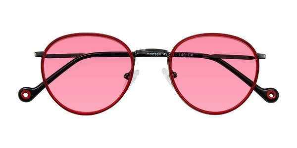 Front of Hoosen in Red/Gunmetal