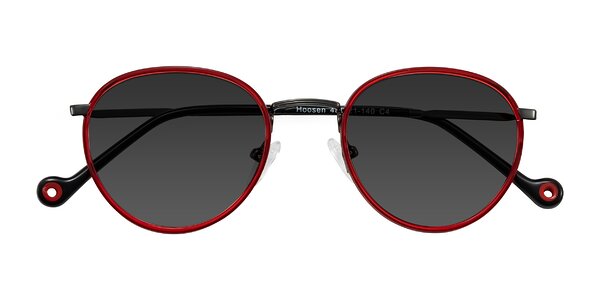 Front of Hoosen in Red/Gunmetal