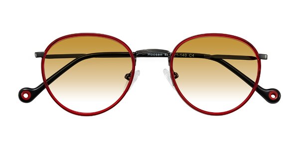 Front of Hoosen in Red/Gunmetal