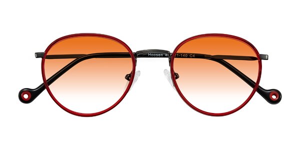 Front of Hoosen in Red/Gunmetal