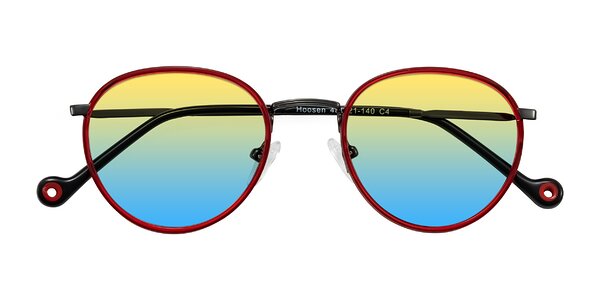 Front of Hoosen in Red/Gunmetal