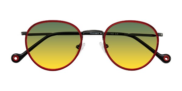 Front of Hoosen in Red/Gunmetal