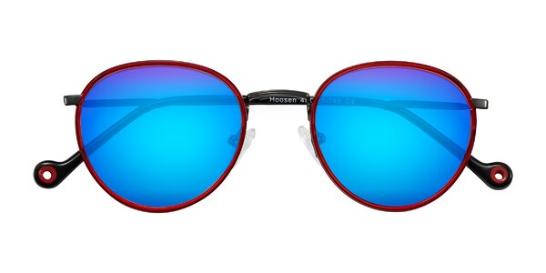 Front of Hoosen in Red/Gunmetal