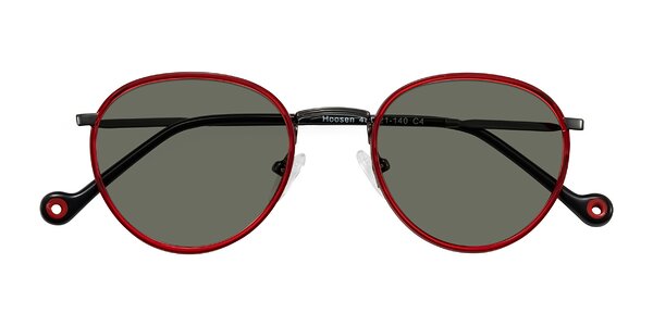 Front of Hoosen in Red/Gunmetal