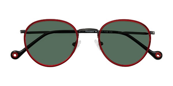 Front of Hoosen in Red/Gunmetal