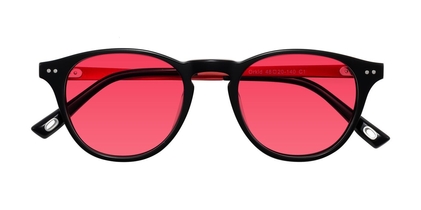 Orkid - Black/Red Tinted Sunglasses