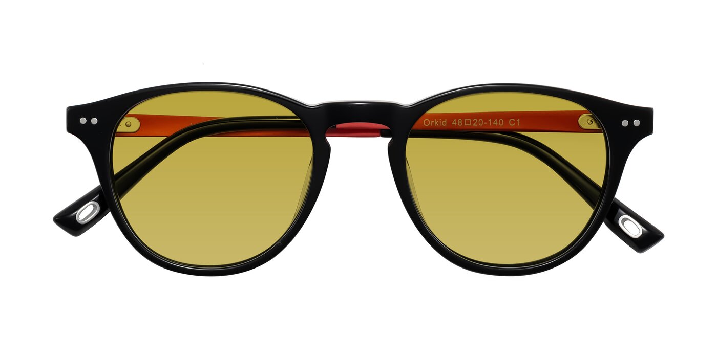 Orkid - Black/Red Tinted Sunglasses