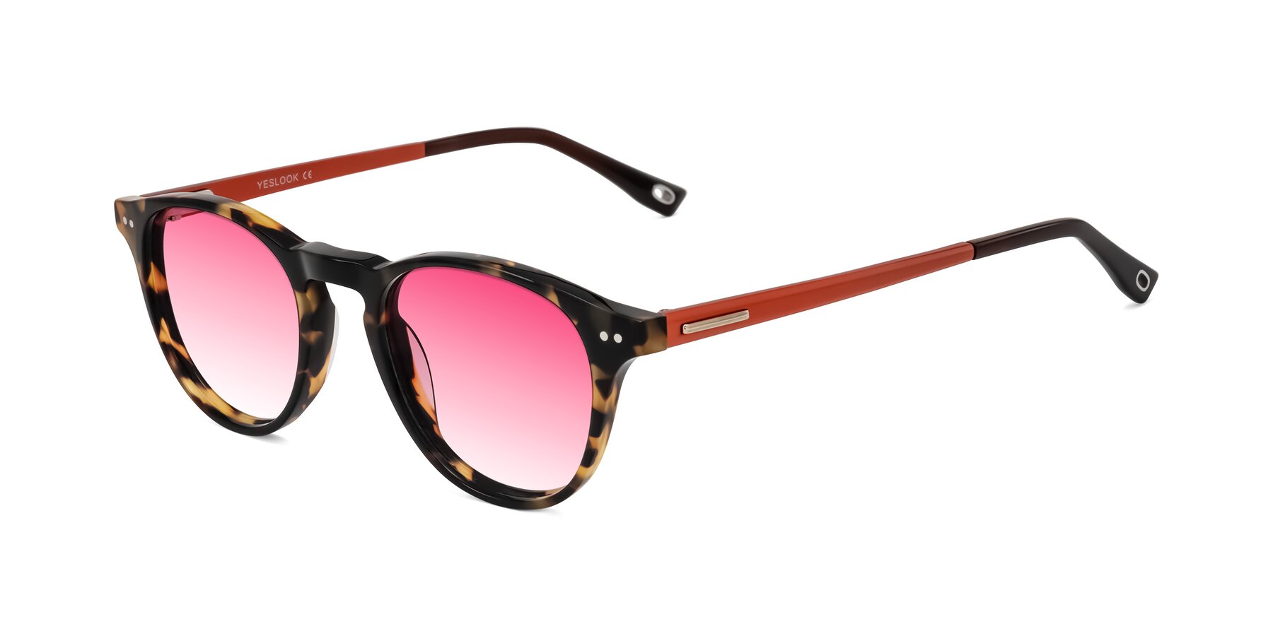 Angle of Orkid in Tortoise/Orange with Pink Gradient Lenses