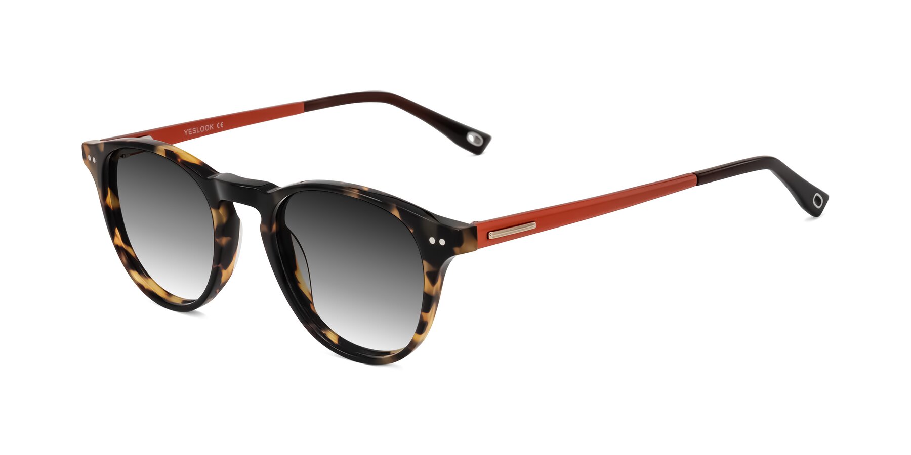 Angle of Orkid in Tortoise/Orange with Gray Gradient Lenses