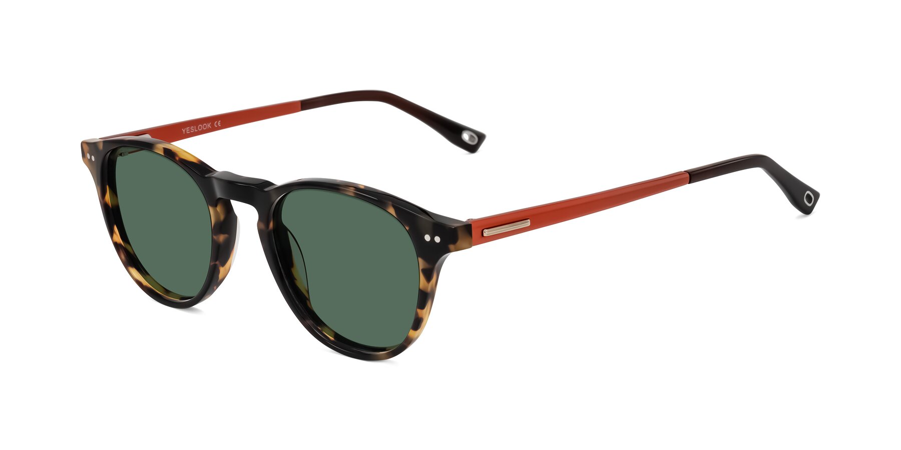 Angle of Orkid in Tortoise/Orange with Green Polarized Lenses