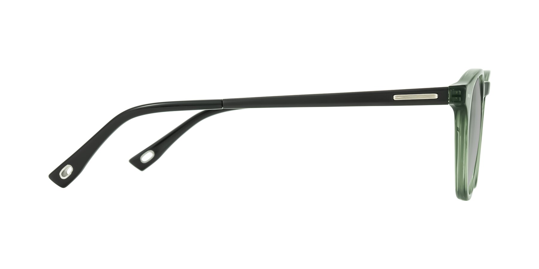 Side of Orkid in Green/Black with Light Gray Tinted Lenses