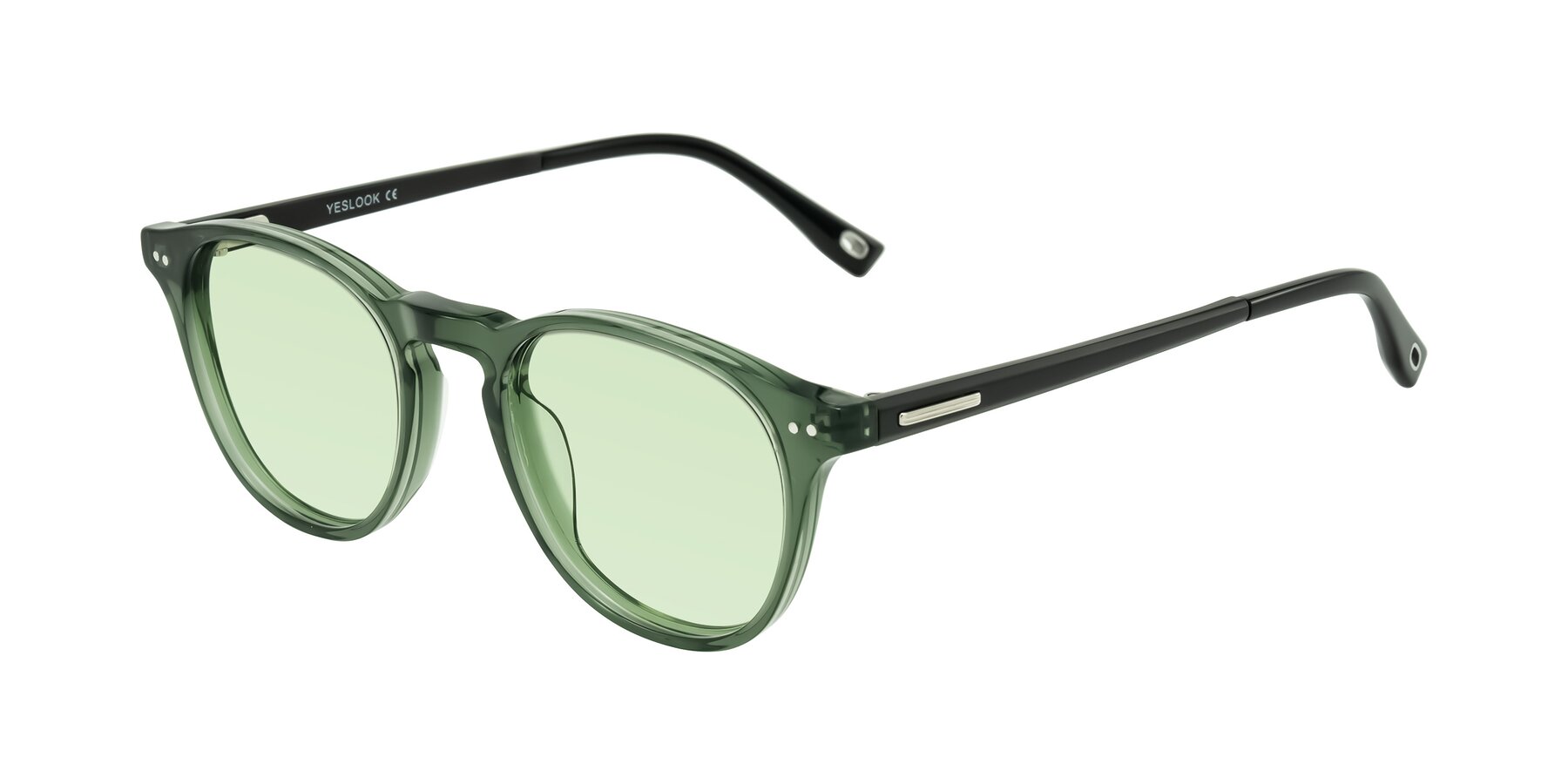 Angle of Orkid in Green/Black with Light Green Tinted Lenses