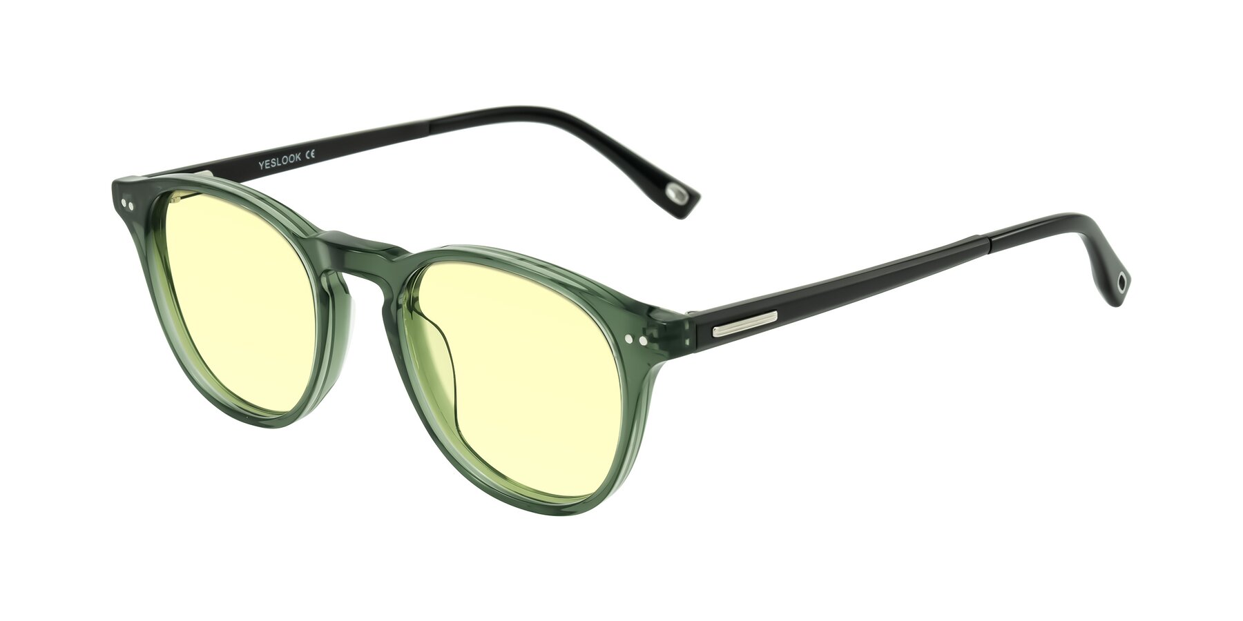Angle of Orkid in Green/Black with Light Yellow Tinted Lenses