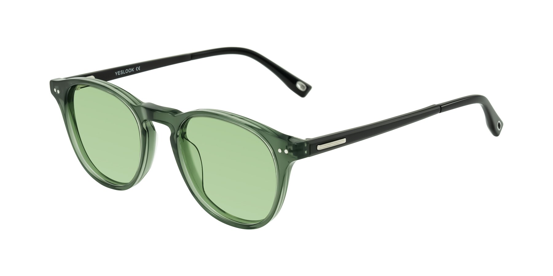 Angle of Orkid in Green/Black with Medium Green Tinted Lenses