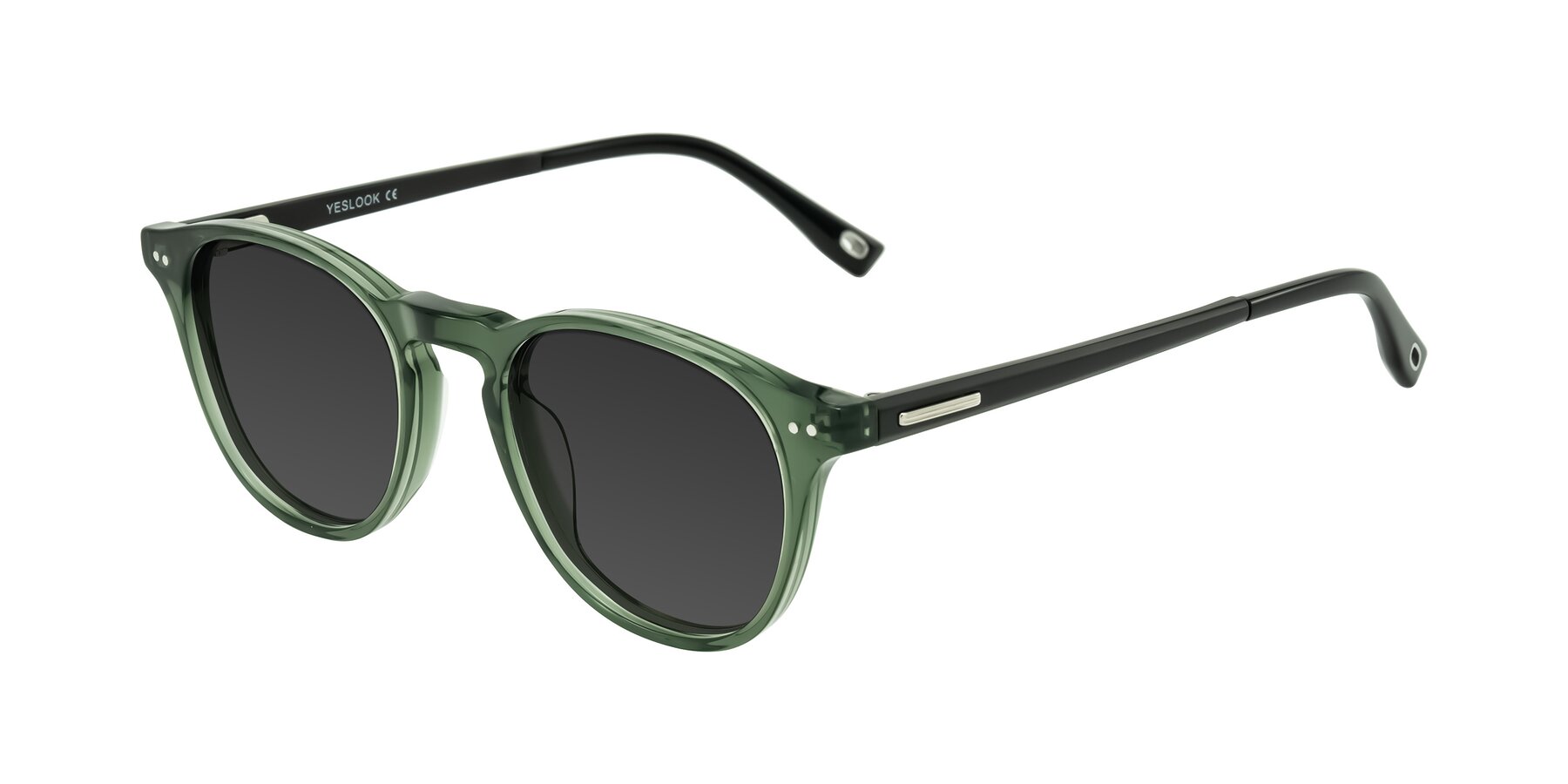 Angle of Orkid in Green/Black with Gray Tinted Lenses