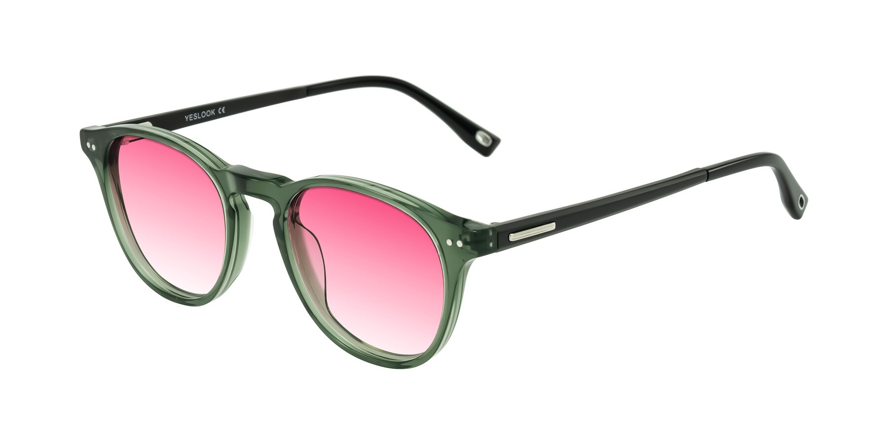 Angle of Orkid in Green/Black with Pink Gradient Lenses