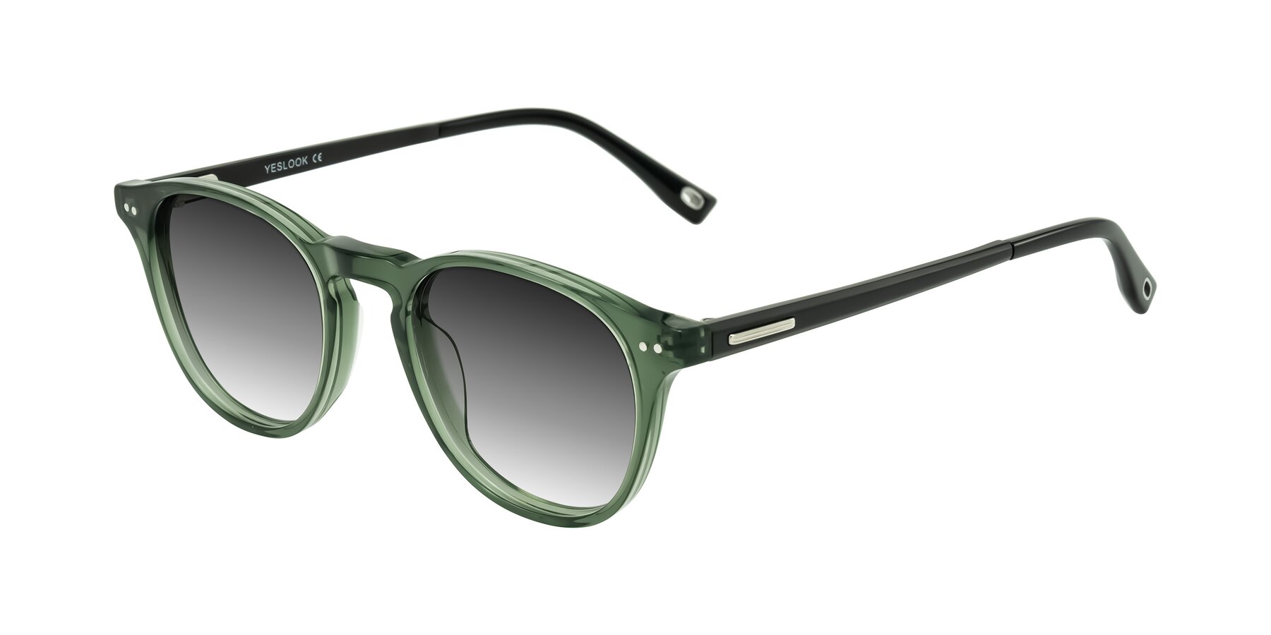 Angle of Orkid in Green/Black with Gray Gradient Lenses