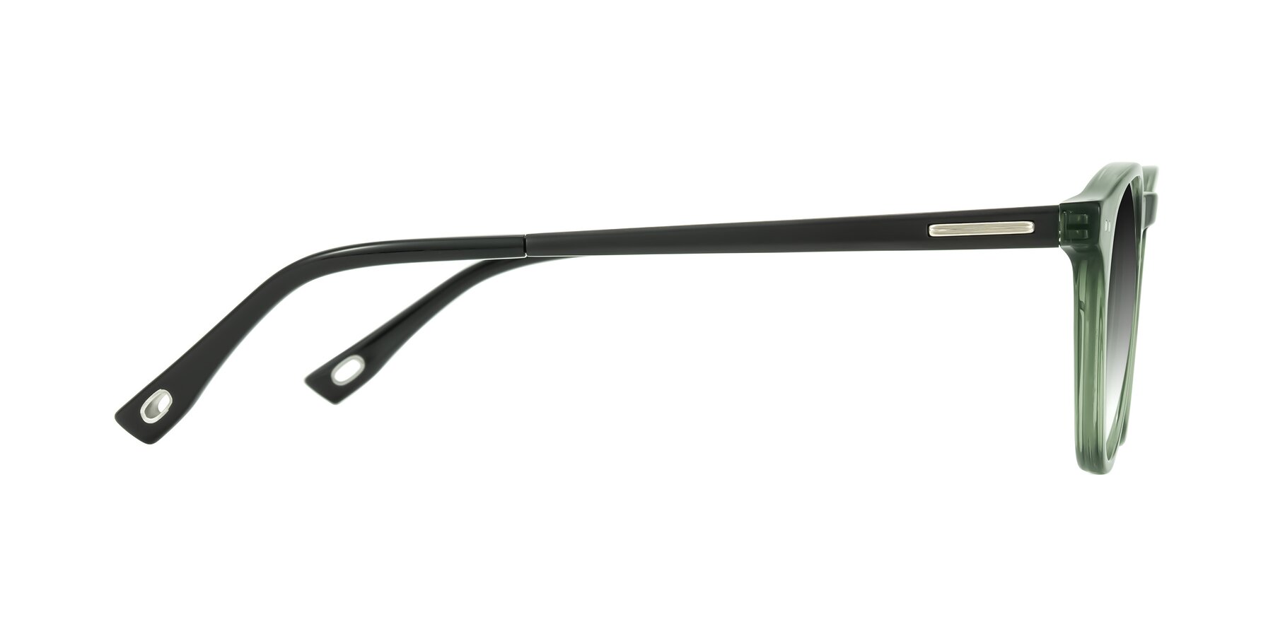 Side of Orkid in Green/Black with Gray Gradient Lenses