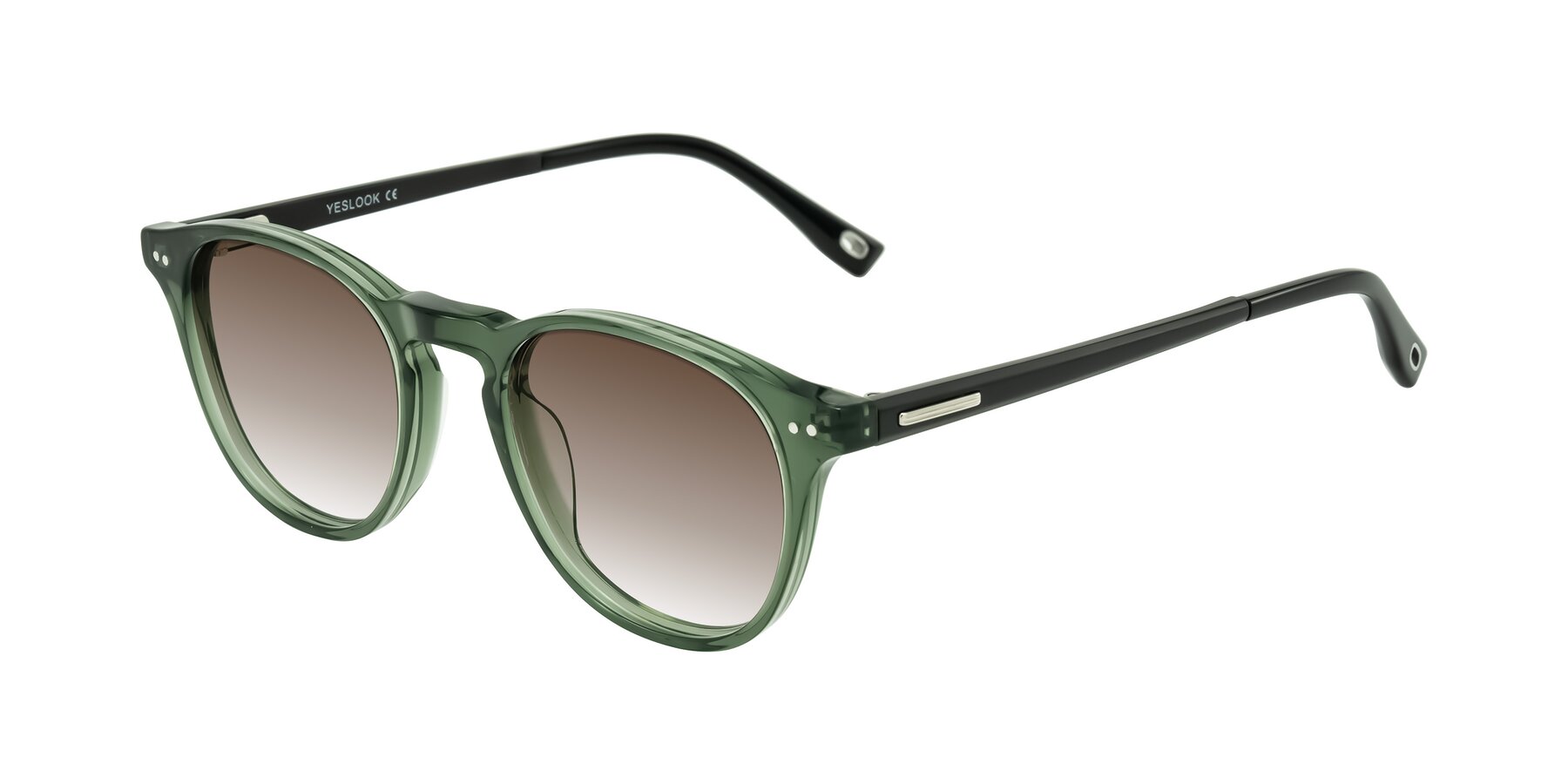 Angle of Orkid in Green/Black with Brown Gradient Lenses