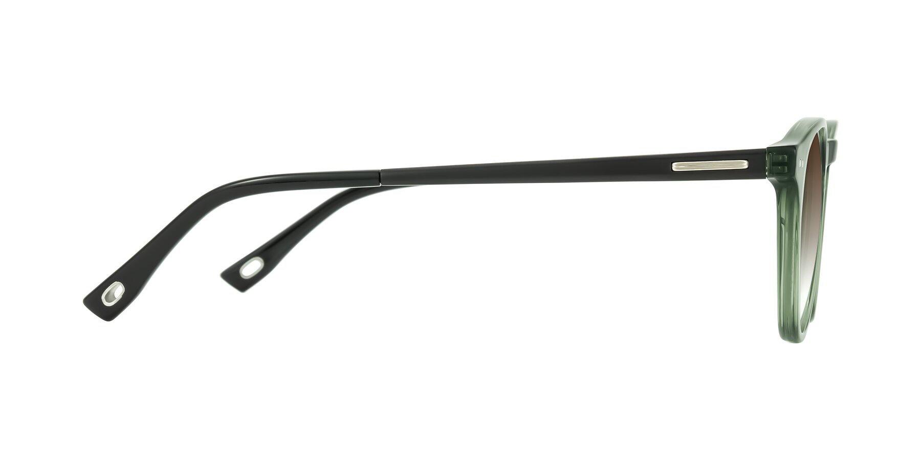 Side of Orkid in Green/Black with Brown Gradient Lenses