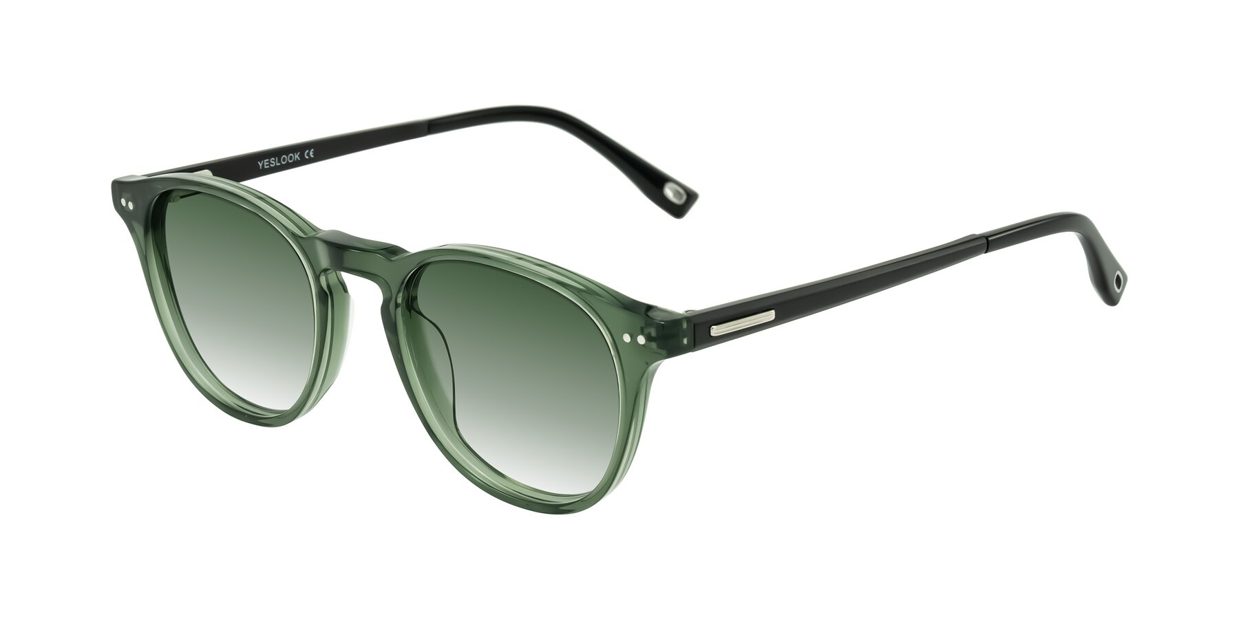 Angle of Orkid in Green/Black with Green Gradient Lenses