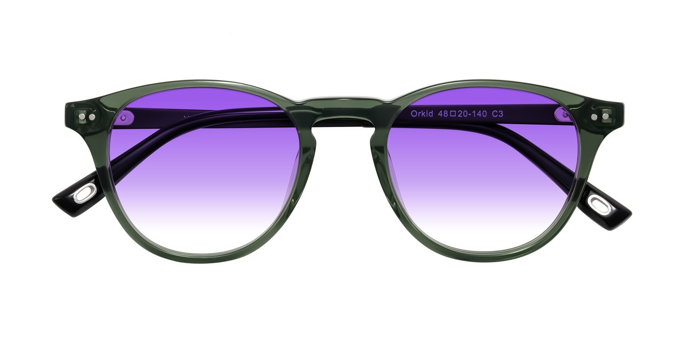 Orkid - Green/Black Gradient Sunglasses