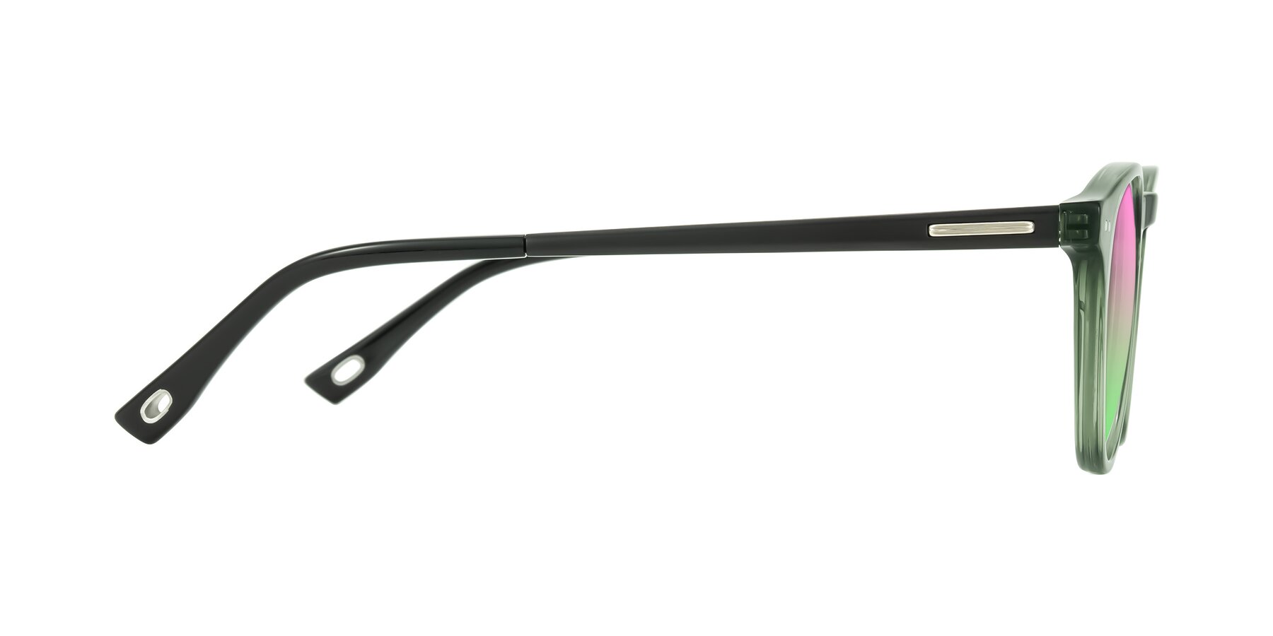 Side of Orkid in Green/Black with Pink / Green Gradient Lenses
