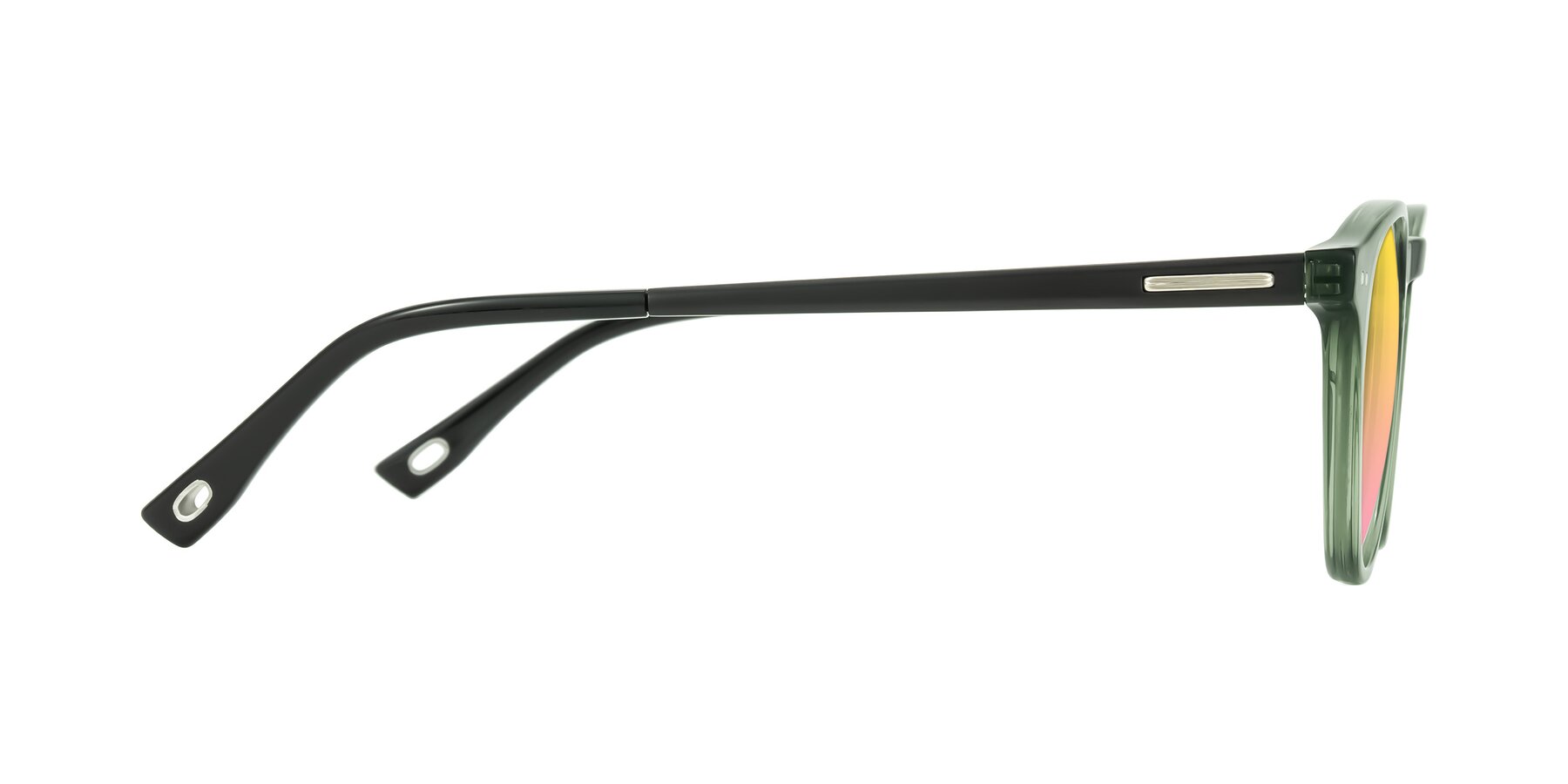 Side of Orkid in Green/Black with Yellow / Pink Gradient Lenses