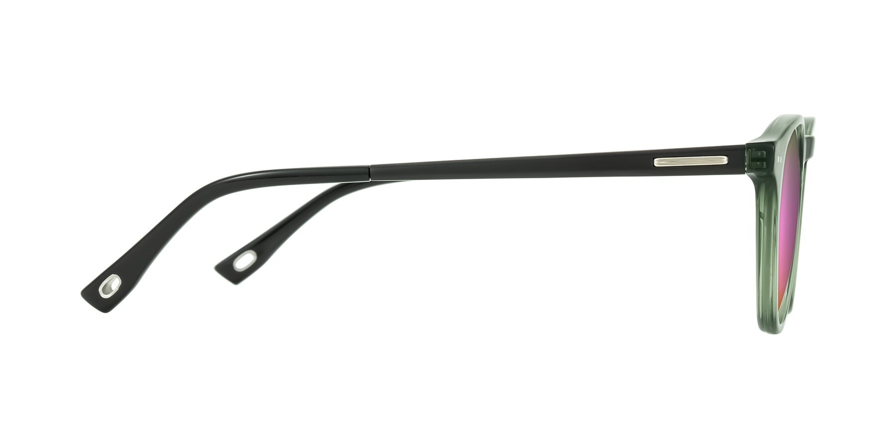 Side of Orkid in Green/Black with Pink Mirrored Lenses