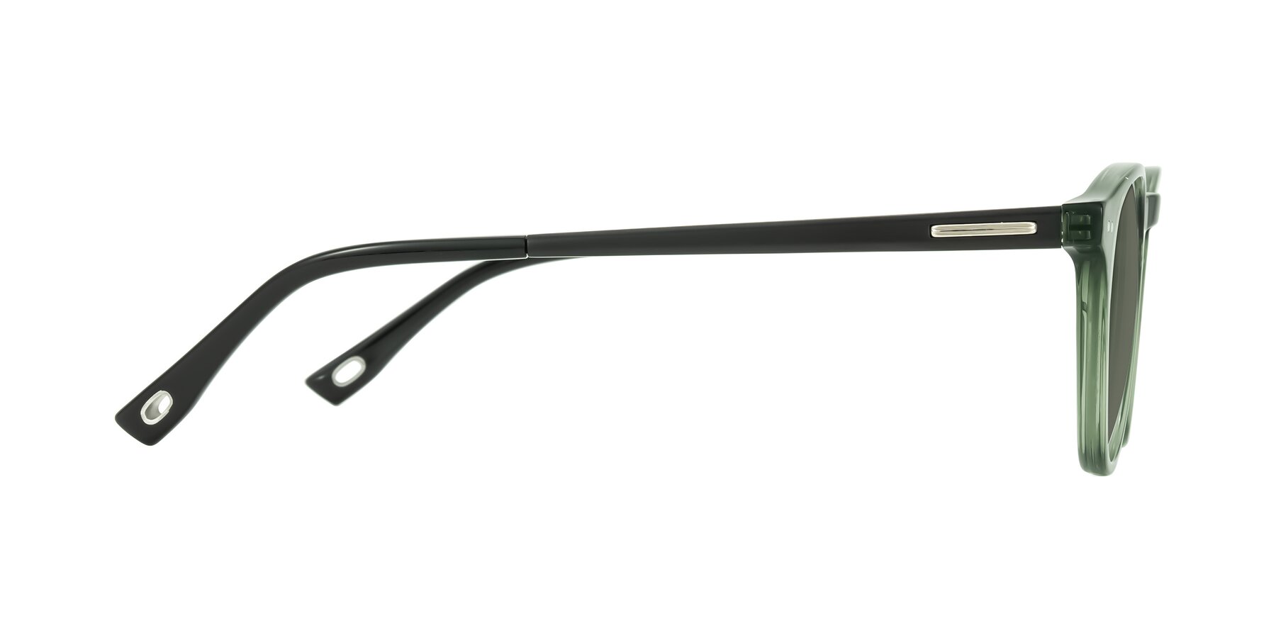 Side of Orkid in Green/Black with Gray Polarized Lenses