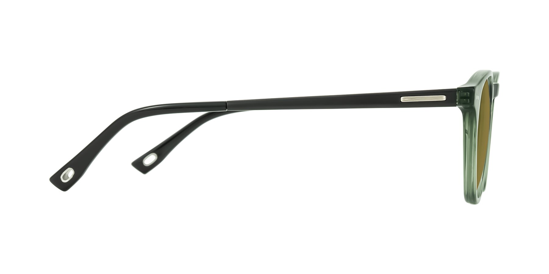 Side of Orkid in Green/Black with Brown Polarized Lenses