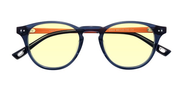 Front of Orkid in Blue/Orangle