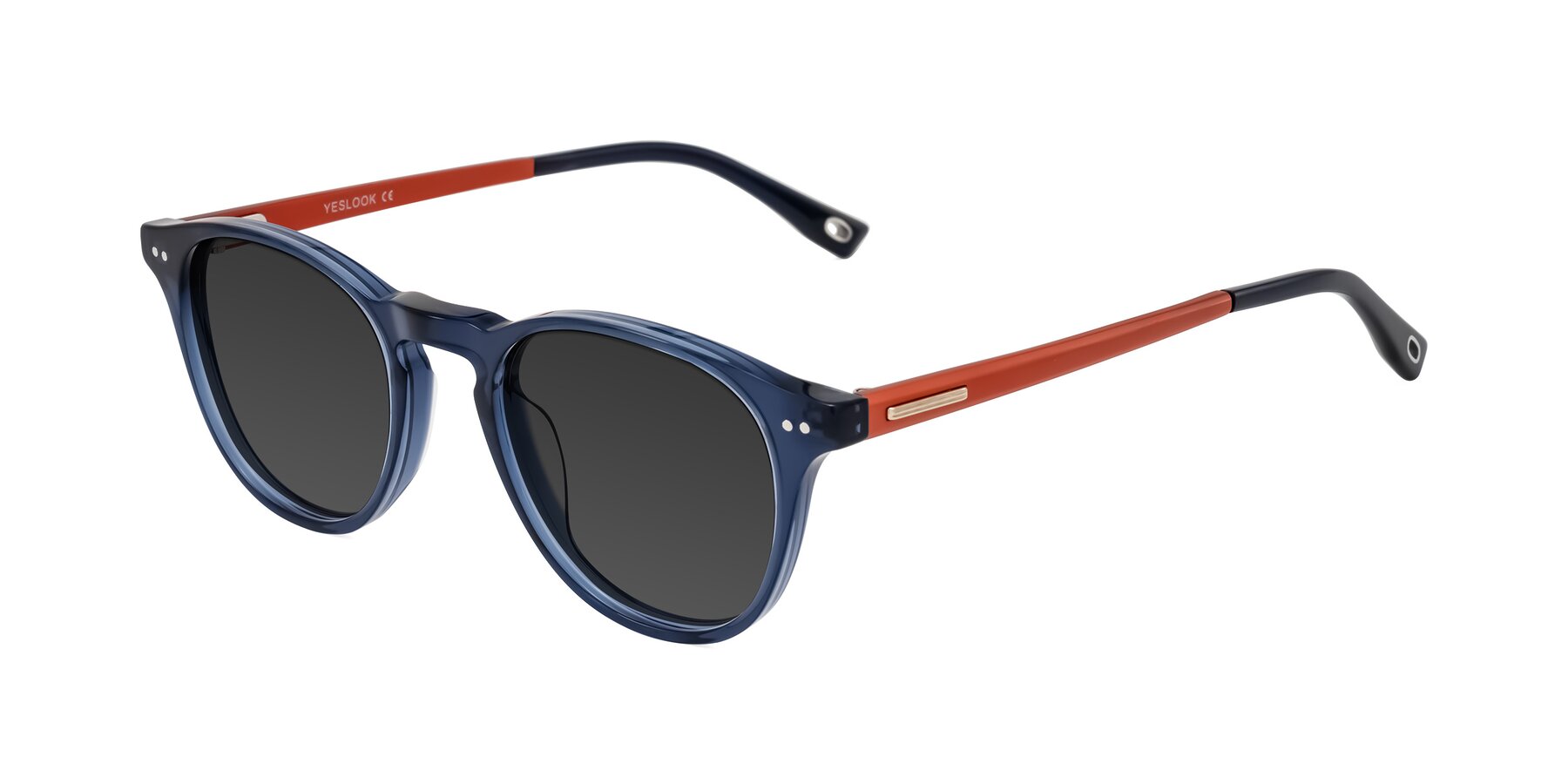 Angle of Orkid in Blue/Orangle with Gray Tinted Lenses