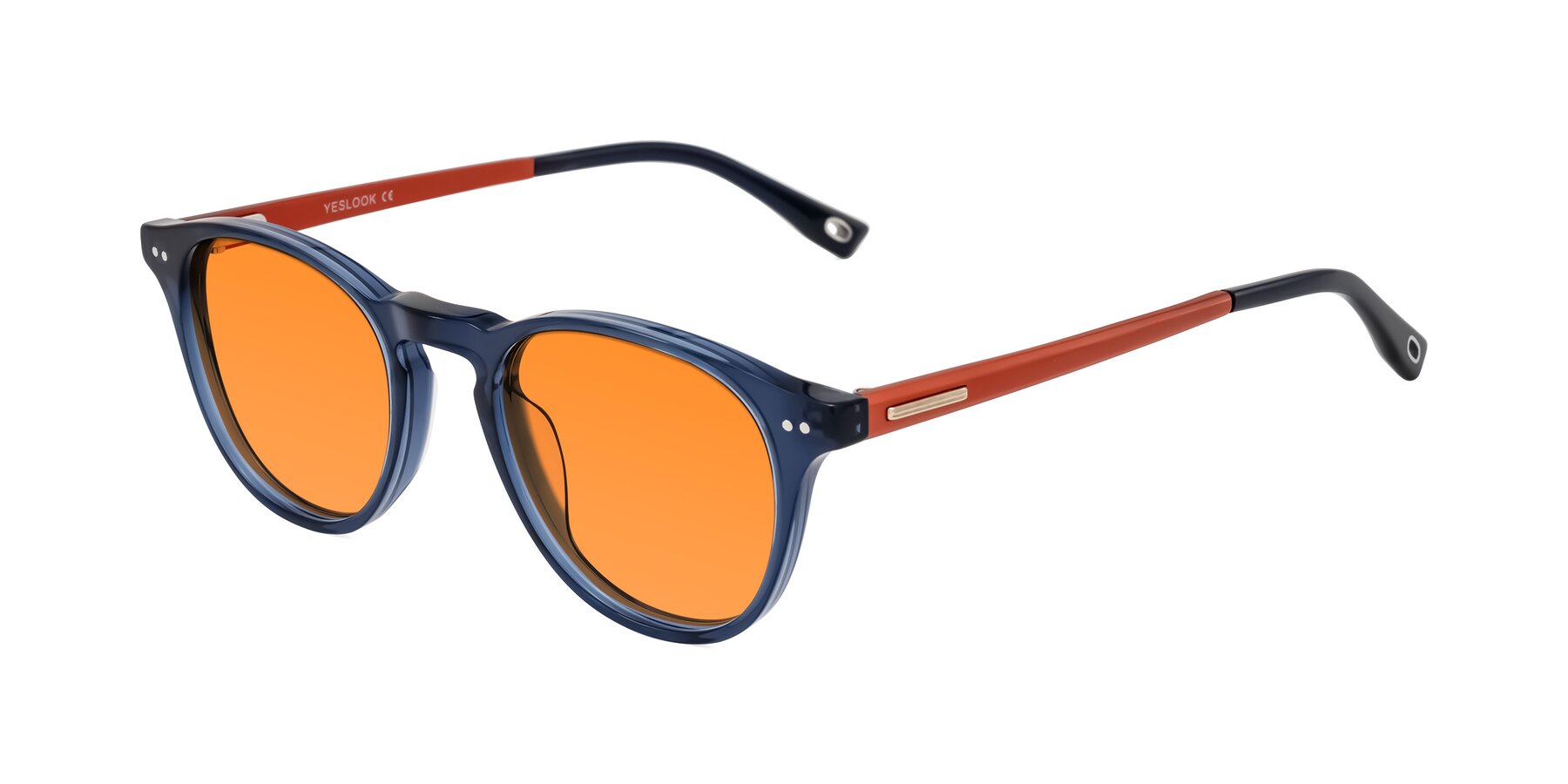 Angle of Orkid in Blue/Orangle with Orange Tinted Lenses