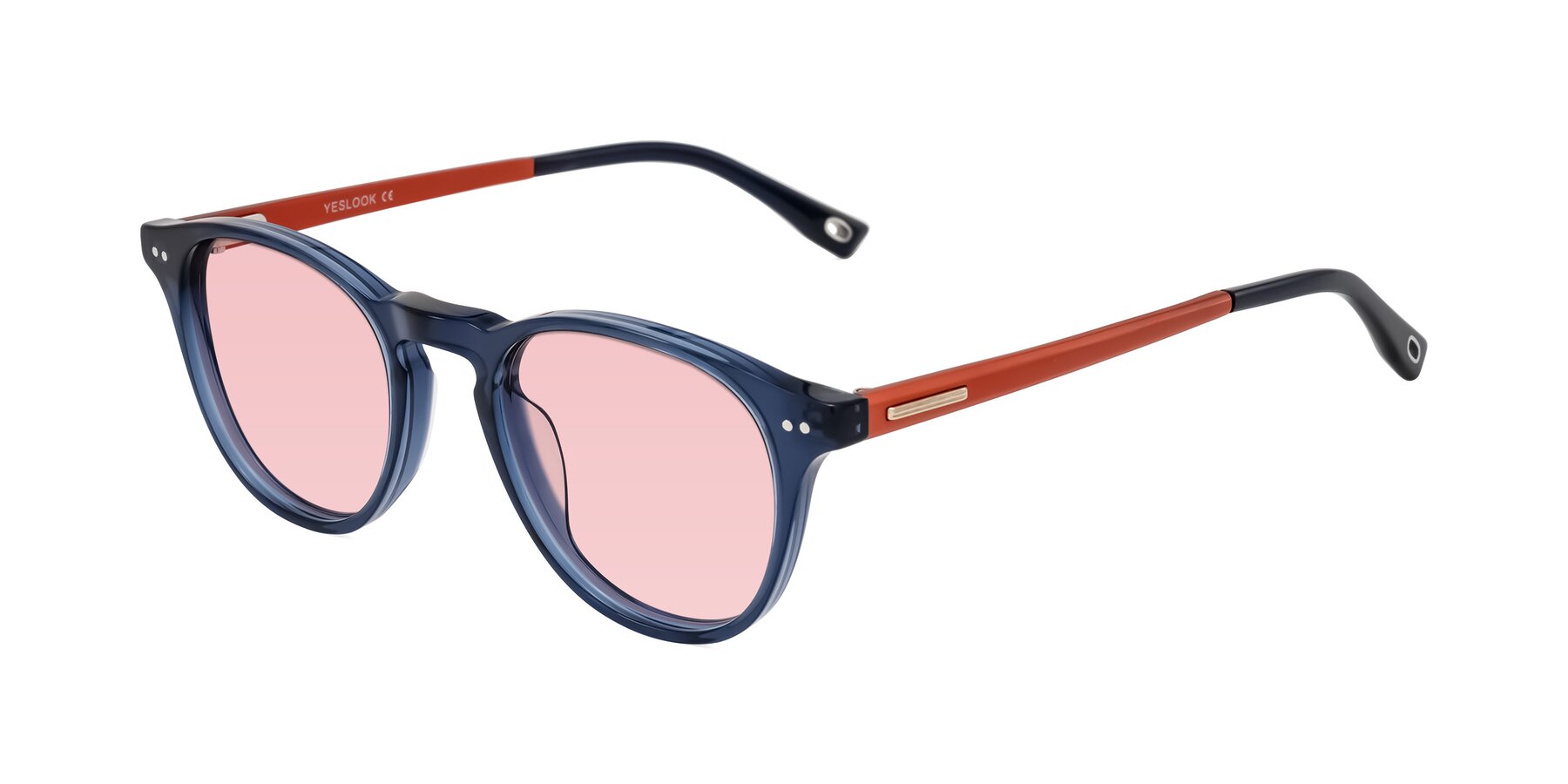 Angle of Orkid in Blue/Orangle with Light Garnet Tinted Lenses