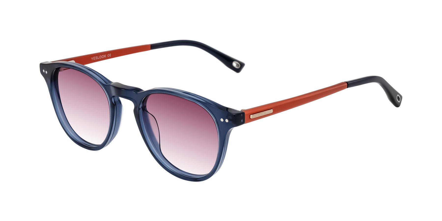 Angle of Orkid in Blue/Orangle with Wine Gradient Lenses