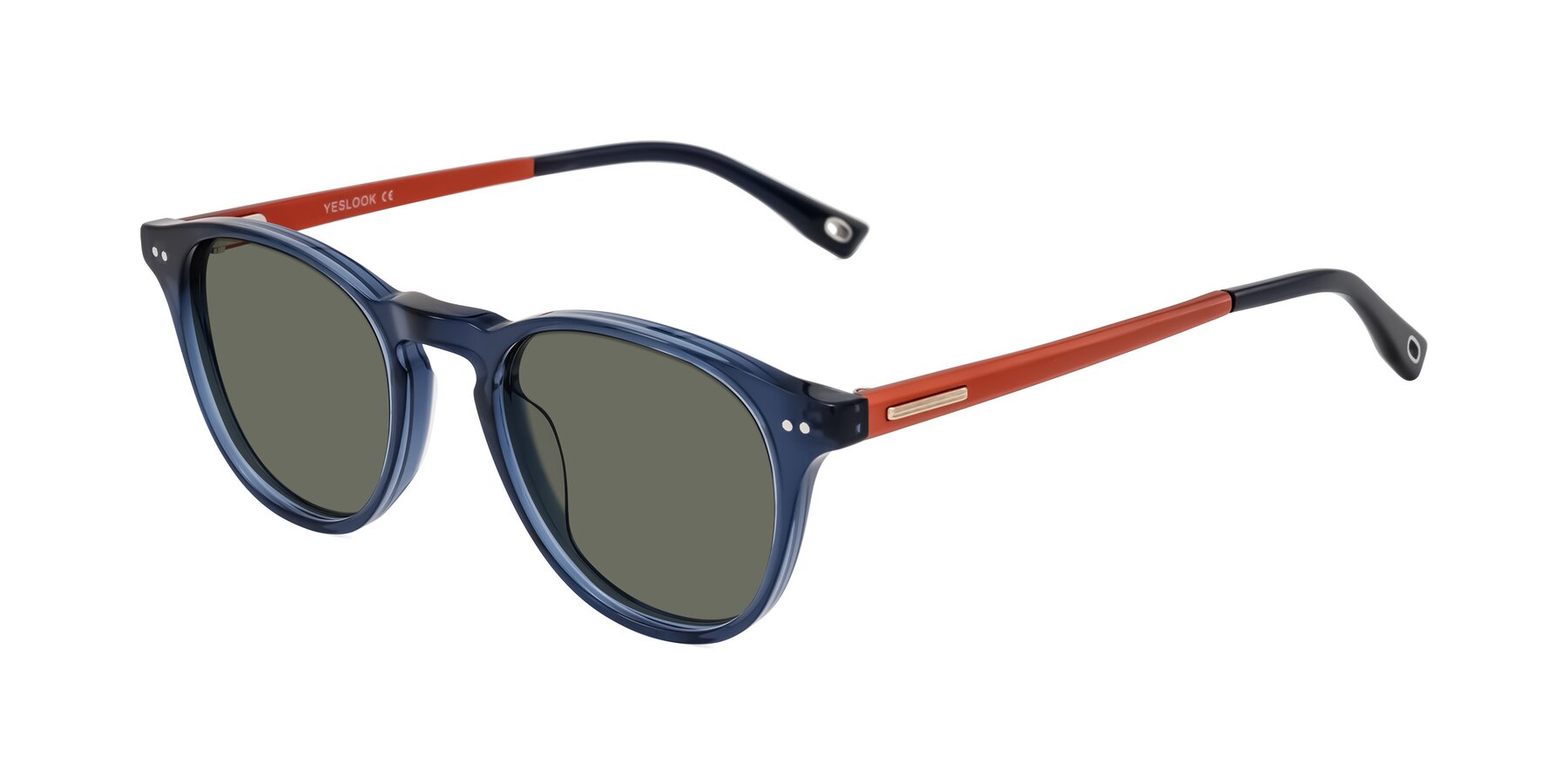 Angle of Orkid in Blue/Orangle with Gray Polarized Lenses