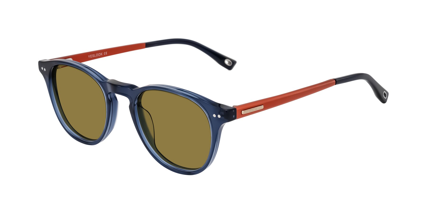 Angle of Orkid in Blue/Orangle with Brown Polarized Lenses