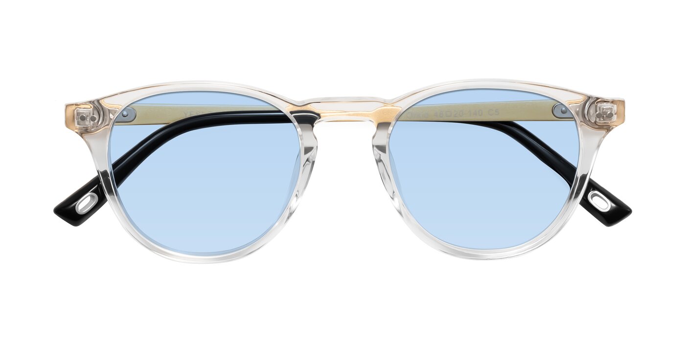 Orkid - Clear/Gold Tinted Sunglasses