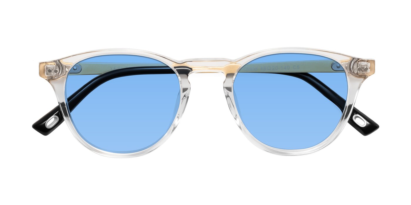 Orkid - Clear/Gold Tinted Sunglasses