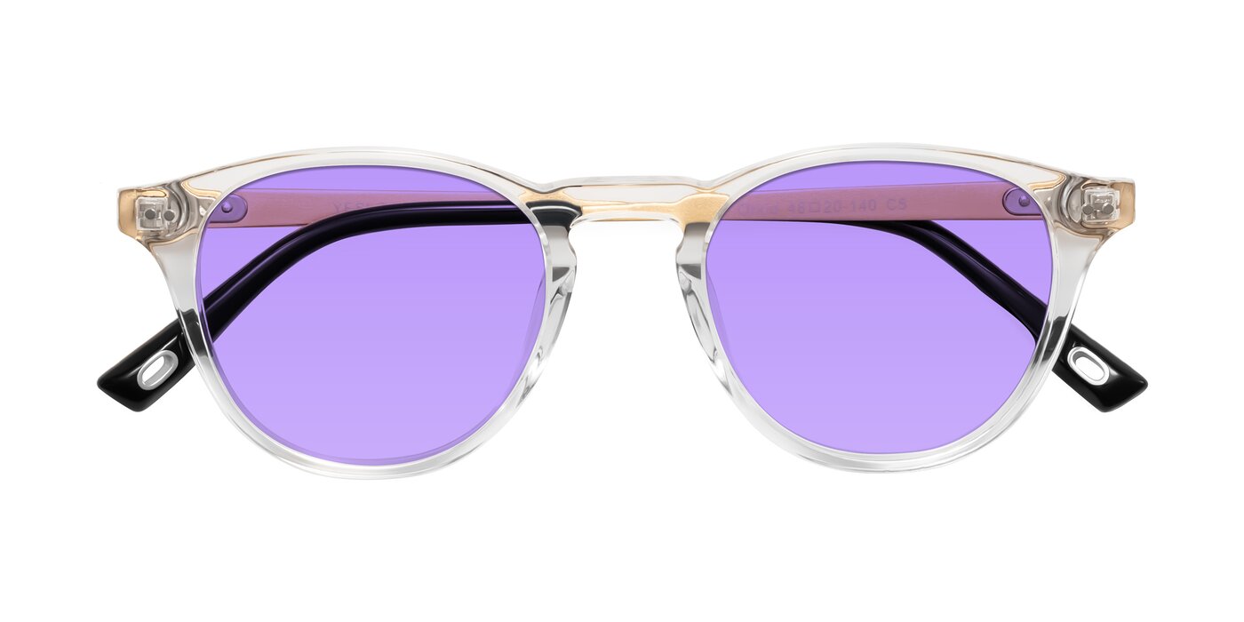 Orkid - Clear/Gold Tinted Sunglasses