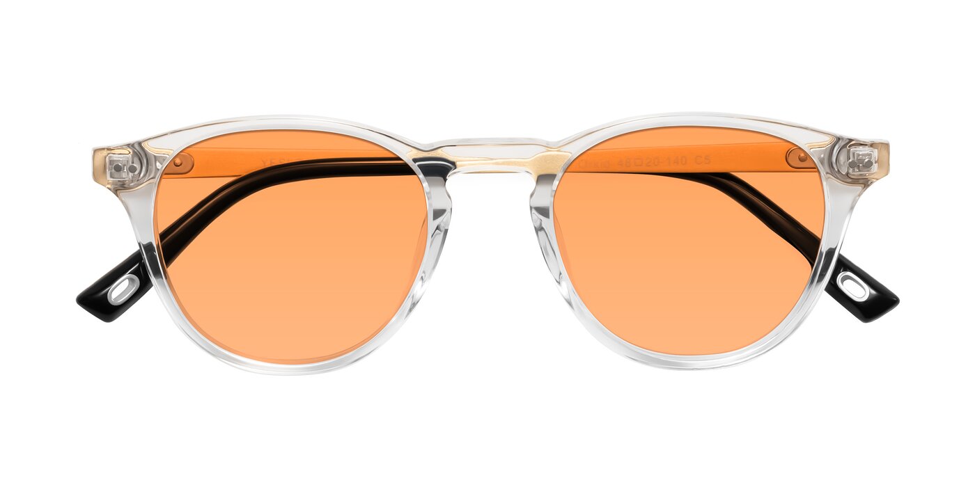 Orkid - Clear/Gold Tinted Sunglasses
