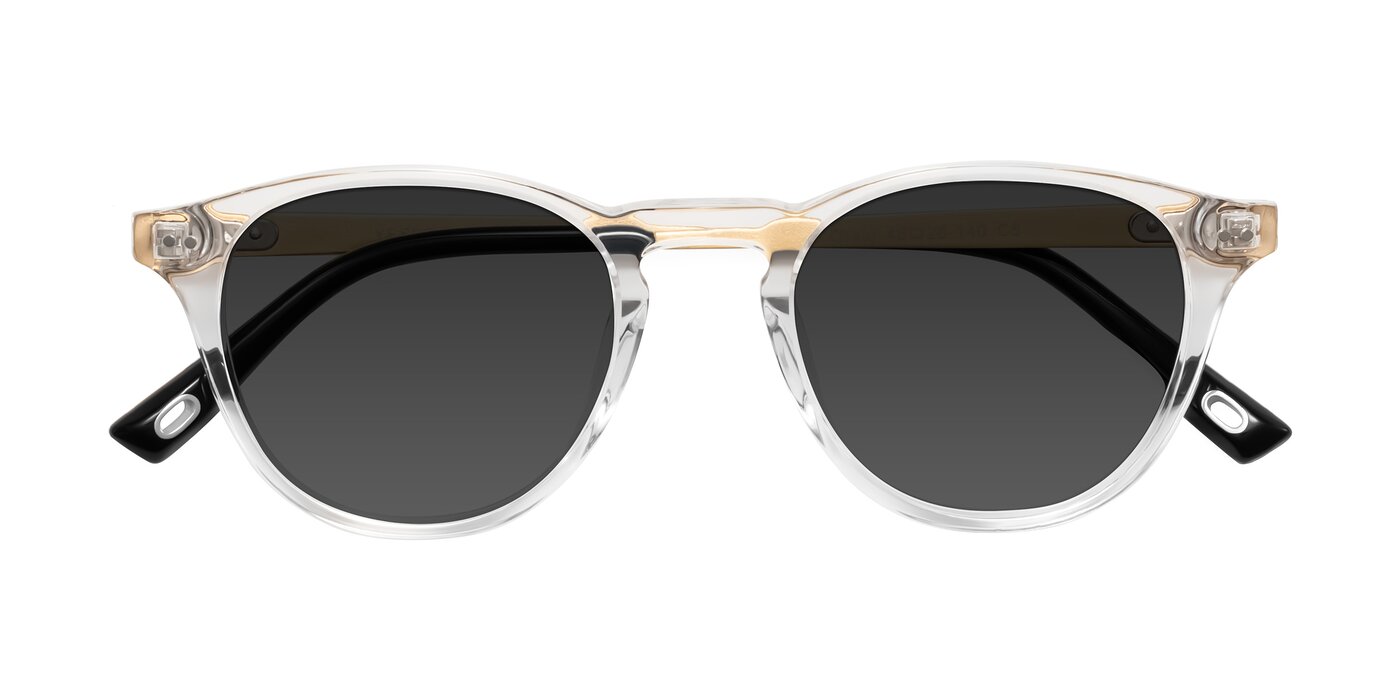 Orkid - Clear/Gold Tinted Sunglasses