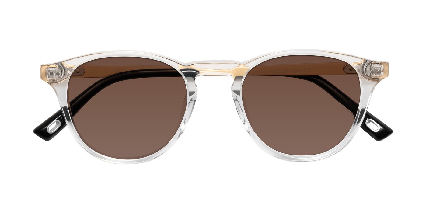 Orkid - Clear/Gold Tinted Sunglasses